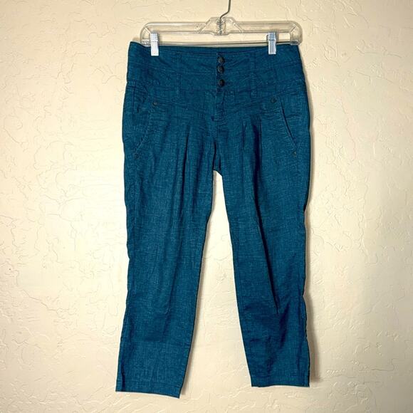 Prana Lizbeth hemp blend casual cropped pants - Picture 1 of 10